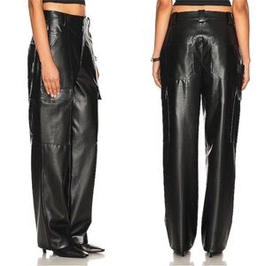 Helsa Black Leather Pants